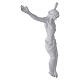 Estatua Cuerpo de Cristo fibra de vidrio blanca 105 cm s4