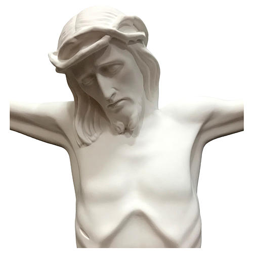 Statue Corps de Christ 105 cm fibre de verre blanche 2
