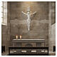 Statue Corps de Christ 105 cm fibre de verre blanche s2