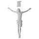 Corpus of Christ statue, white fiberglass 105 cm s1