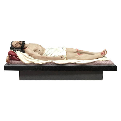 Estatua Cristo muerto fibra de vidrio 165 cm pintada 1