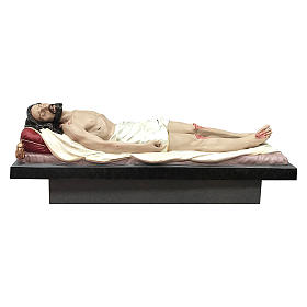 Statue Christ mort fibre de verre 165 cm peinte