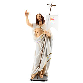 Statue of Resurrected Jesus in painted resin 40 cm