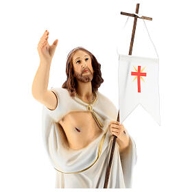 Estatua Cristo resucitado resina 40 cm pintada