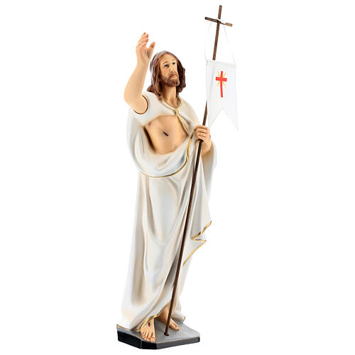 Estatua Cristo resucitado resina 40 cm pintada 5