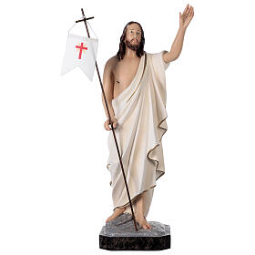 Statue, Auferstandener Christus, 50 cm, Kunstharz, farbig gefasst
