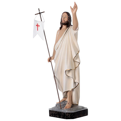 Statue, Auferstandener Christus, 50 cm, Kunstharz, farbig gefasst 3