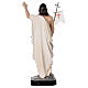 Estatua Cristo resucitado fibra de resina 50 cm pintada s6