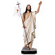Statue Christ ressuscité 50 cm fibre de verre peinte s1