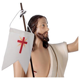 Statua Cristo risorto vetroresina 50 cm dipinta