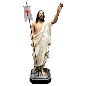Imagens em Fibra de Vidro: Imagem Jesus Cristo Ressuscitado 50 cm fibra de vidro pintada