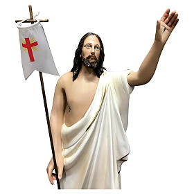 Imagens em Fibra de Vidro: Imagem Jesus Cristo Ressuscitado 50 cm fibra de vidro pintada