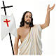 Estatua Cristo resucitado fibra de resina 85 cm pintada ojos de cristal s2