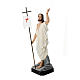 Estatua Cristo resucitado fibra de resina 85 cm pintada ojos de cristal s3