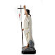 Estatua Cristo resucitado fibra de resina 85 cm pintada ojos de cristal s8