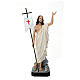 Statue Christ Ressuscité fibre de verre 85 cm peinte avec oeil de verre s1