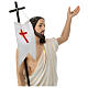 Statua Cristo risorto vetroresina 85 cm dipinta occhi vetro s6