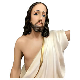 Imagens em Fibra de Vidro: Imagem Cristo Ressuscitado olhos de vidro Fibra de Vidro Pintada 85 cm