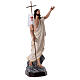 Estatua Cristo resucitado fibra de vidrio 110 cm pintada s8