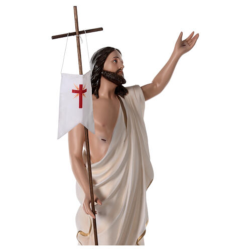 Statue Christ ressuscité fibre de verre 110 cm peinte 6