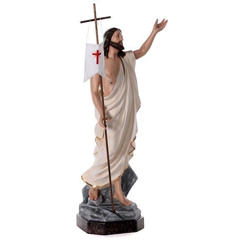 Statue Christ ressuscité fibre de verre 110 cm peinte 8