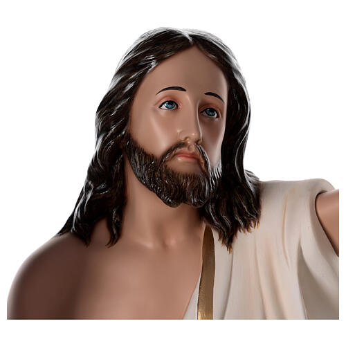 Imagem Jesus Cristo Ressuscitado 110 cm Fibra de Vidro Pintada 5