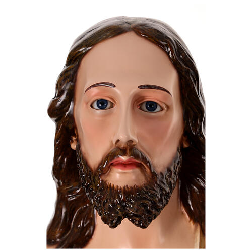 Statue of Resurrected Jesus in painted fibreglass with glass eyes 200 cm 2