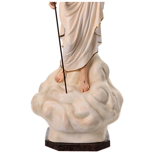 Statue Christ Ressuscité fibre de verre 200 cm peinte avec oeil de verre 6