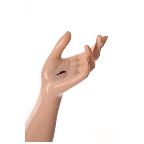 Statua Cristo risorto vetroresina 200 cm dipinta occhi vetro 10