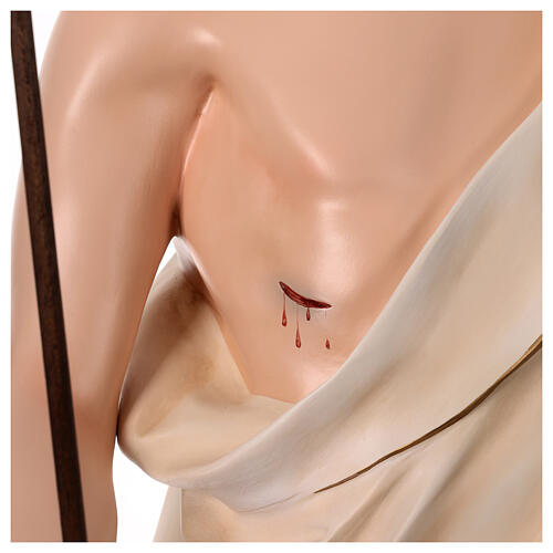 Statua Cristo risorto vetroresina 200 cm dipinta occhi vetro 11