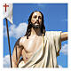 Imagem Cristo Ressuscitado 200 cm olhos de vidro Fibra de Vidro Pintada s4