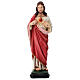 Statue of the Sacred Heart of Jesus in painted resin 30 cm s1