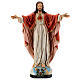 Statue of the Sacred Heart of Jesus with open arms in fibreglass 40 cm s1