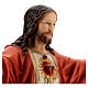 Statue of the Sacred Heart of Jesus with open arms in fibreglass 40 cm s2