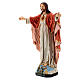 Statue of the Sacred Heart of Jesus with open arms in fibreglass 40 cm s3