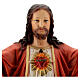 Sacred Heart of Jesus statue open arms, 16 in painted resin s4
