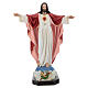 Statue of the Sacred Heart of Jesus with open arms in fibreglass 85 cm s1
