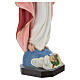 Estatua Jesús Sagrado Corazón brazos abiertos 85 cm fibra de resina pintada s10