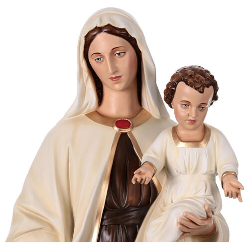 Estatua Virgen con Niño 170 cm fibra de vidrio 2