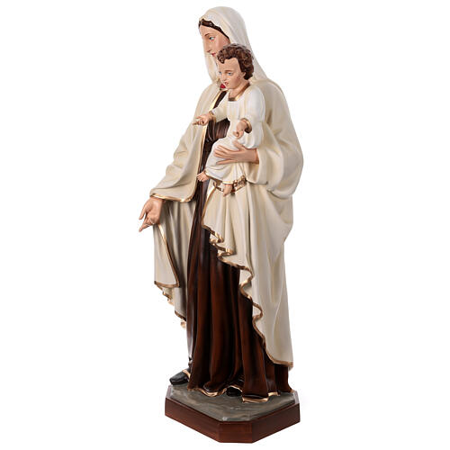 Estatua Virgen con Niño 170 cm fibra de vidrio 3