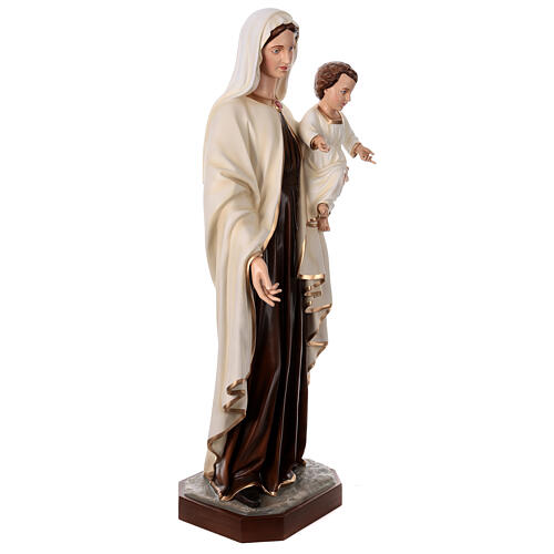 Estatua Virgen con Niño 170 cm fibra de vidrio 6