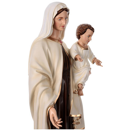 Estatua Virgen con Niño 170 cm fibra de vidrio 7