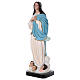 Assumption of Mary by Murillo statue in coloured fibreglass glass eyes 155 cm s3