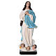 Virgen María del Murillo 155 cm fibra de vidrio coloreada ojos de vidrio s1