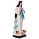 Virgen María del Murillo 155 cm fibra de vidrio coloreada ojos de vidrio s5