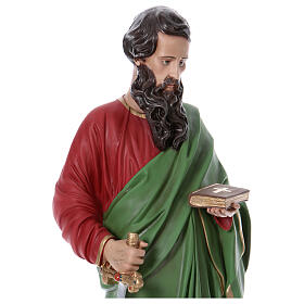 Apostle Paul statue in painted fibreglass, 110 cm