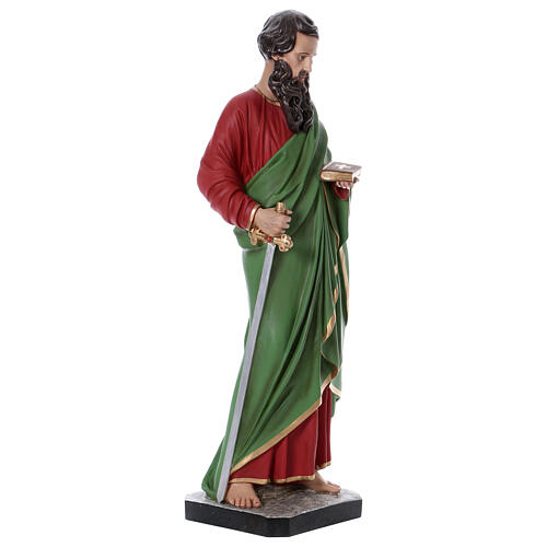 Apostle Paul statue in painted fibreglass, 110 cm 4
