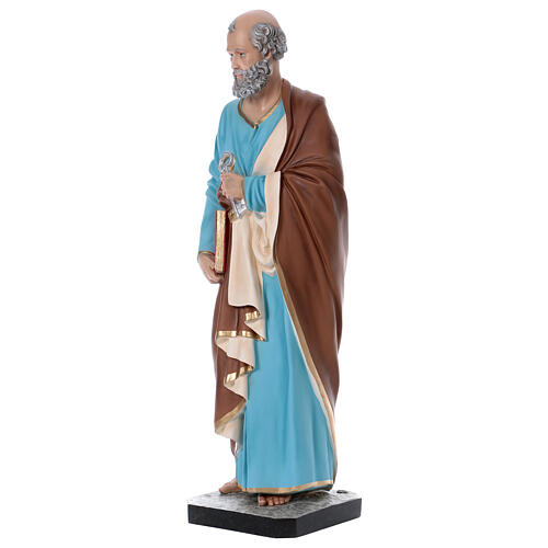 Saint Peter statue 110 cm painted fibreglass with GLASS EYES 3