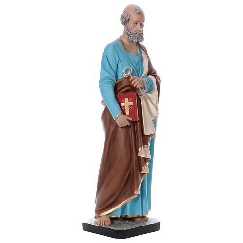 Saint Peter statue 110 cm painted fibreglass with GLASS EYES 4