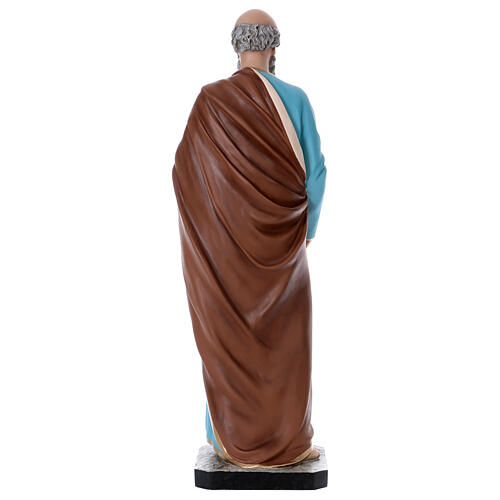 Saint Peter statue 110 cm painted fibreglass with GLASS EYES 5